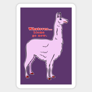 Llama Go Now Sticker